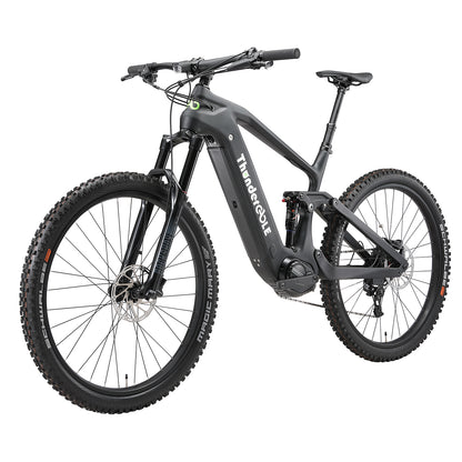 Carbon Fiber Electric Mountain Bike SRAM 11 Speed 500W Motor Full Suspension eMTB