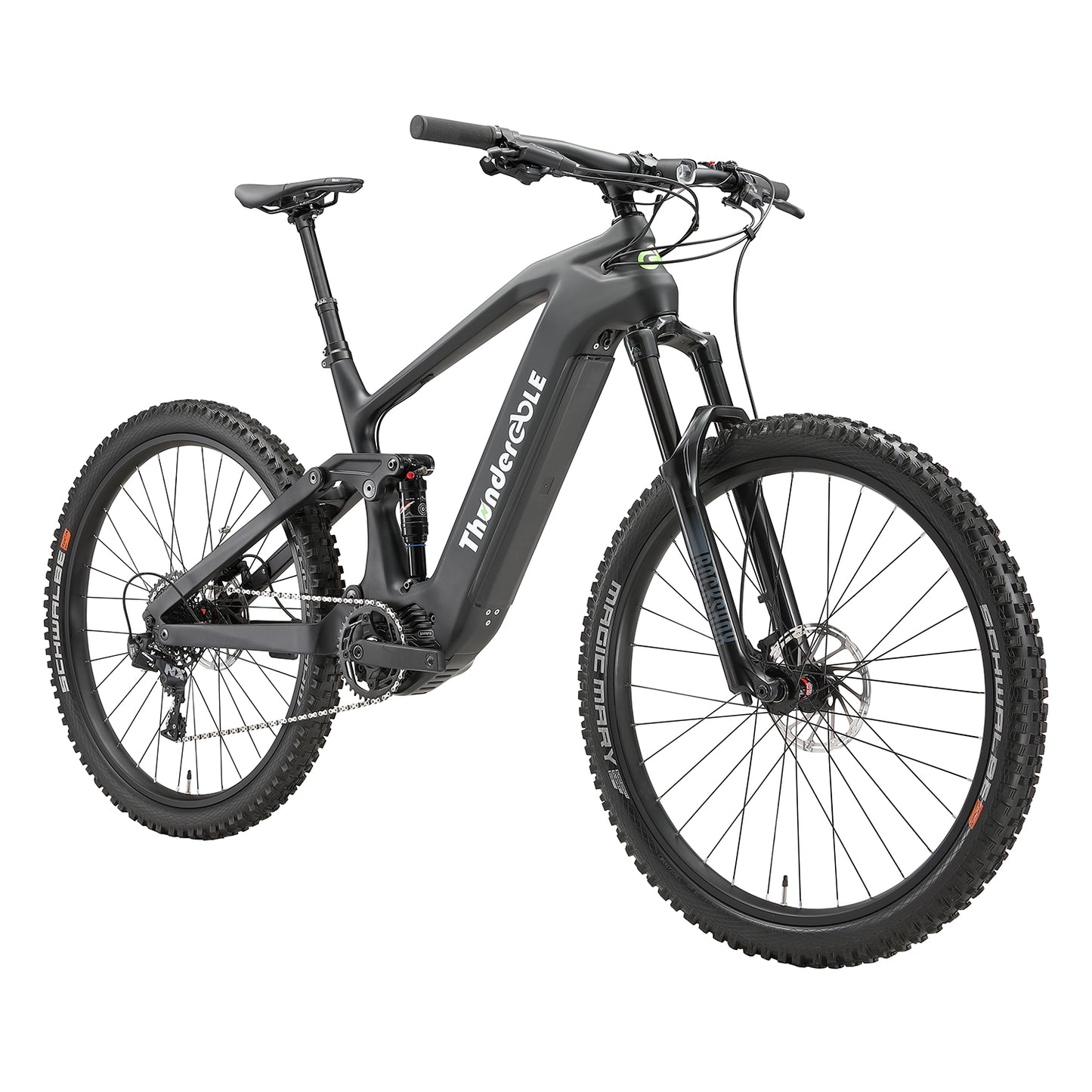 Carbon Fiber Electric Mountain Bike SRAM 11 Speed 500W Motor Full Suspension eMTB