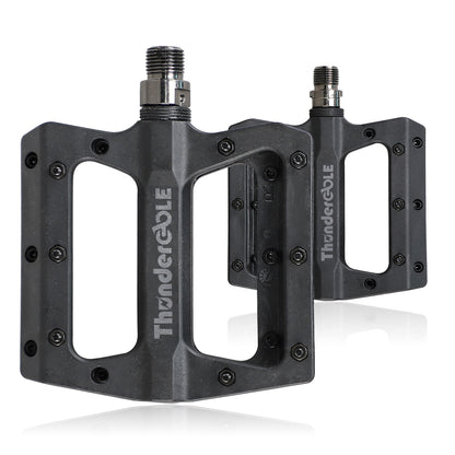 Black Lightweight Bicycle Pedals